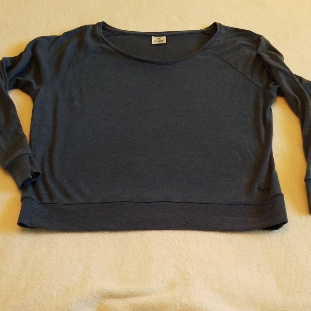 Pink Victoria's Secret top size small navy blue ve
